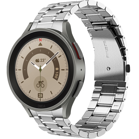 Браслет Stainless для  Samsung Galaxy Watch 4/5 - Silver