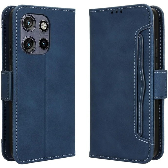 Футляр з клапаном для Motorola Edge 50 Neo / Motorola ThinkPhone 25, Card Slot, темно-синій