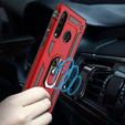 Бронированный Чехол до Huawei P30 Lite, Nox Case Ring, красный