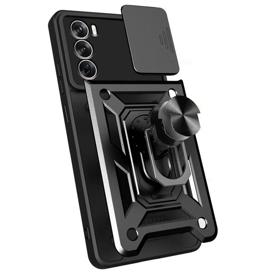 Чехол NOX Camera Slide Oppo Reno 12 Pro, CamShield Slide, чёрный