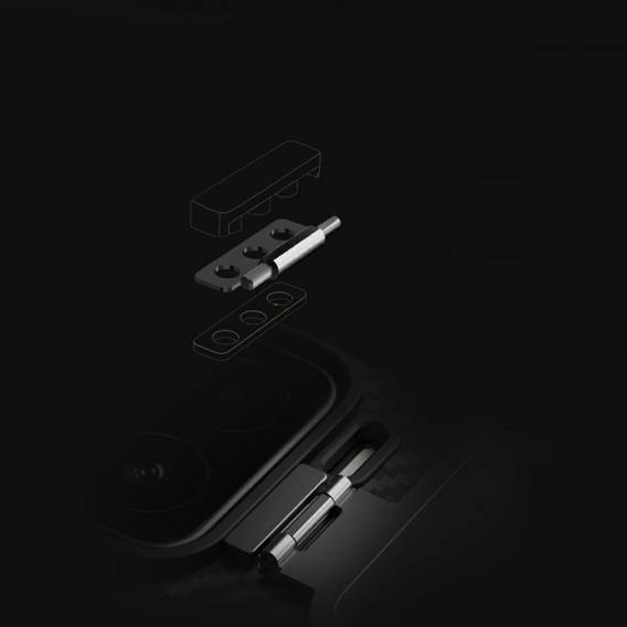 Чохол для Xiaomi 15, броньований Nillkin, Carboprof Case, для Magsafe, чорний