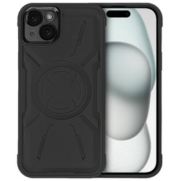 Чехол для iPhone 15 Plus, ERBORD Armor Mag, чёрный