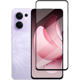 Закаленное стекло 3D для Oppo Reno 13F / Oppo Reno 13FS, чёрная рама