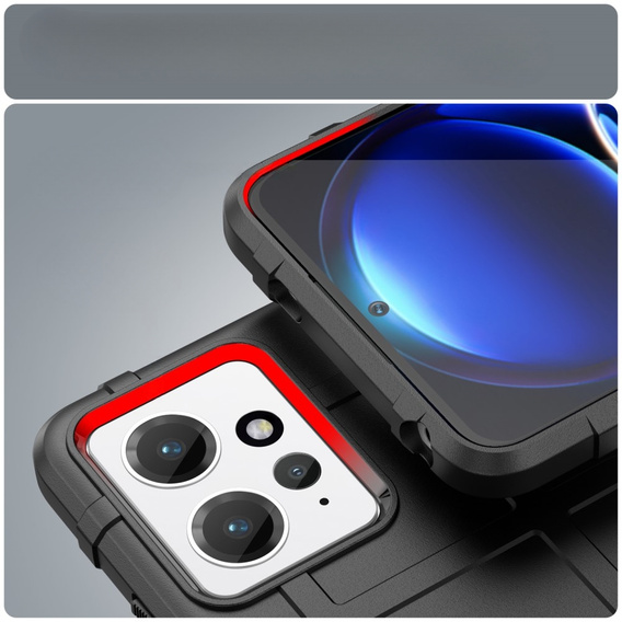 Чехол до Xiaomi Redmi Note 12 4G, Rugged Shield, чёрный