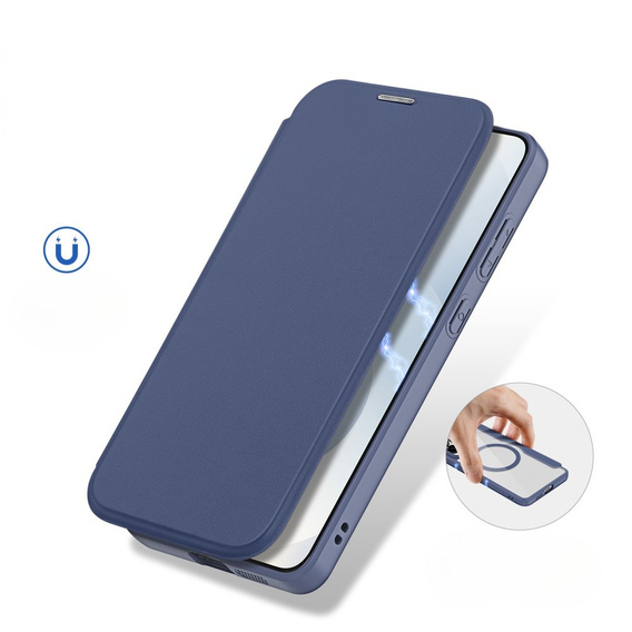 Чехол Dux Ducis до Samsung Galaxy S25 Edge, Skin X Pro, MagSafe, темно-синий