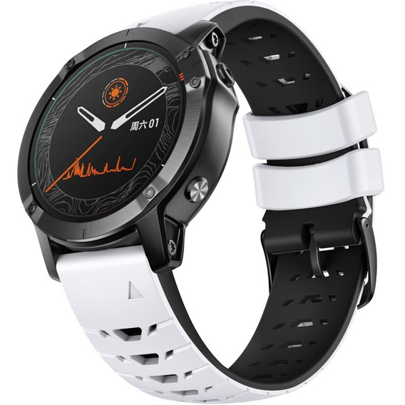 Силиконовый ремешок для Fitbit Inspire 3, Garmin Fenix 22mm, White