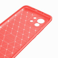 Чехол до Xiaomi Mi 11, Carbon, красный