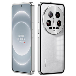 Чехол для Xiaomi 14 Ultra, Magnetic Dual Glass, серебряный