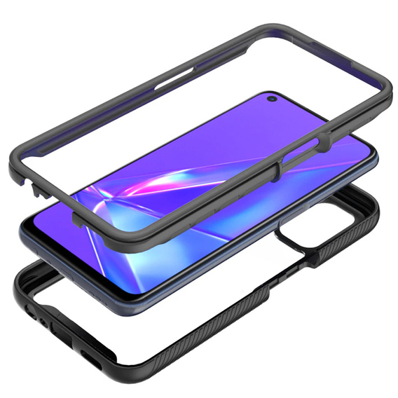 Чехол для OPPO A52/A72/A92, Shockproof, с пленкой, синий