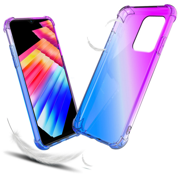 Чехол для Infinix Hot 30i, Gradient Dropproof, Фиолетовый / синий