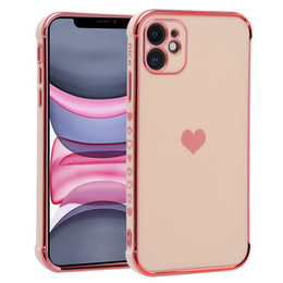 Чехол до Apple iPhone 11, Electro heart, розовый rose gold