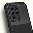 Чoхол Love Mei до Samsung Galaxy S21 Ultra, armored without glass, чорний