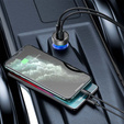 Baseus Автомобильное зарядное устройство 2-Port USB i USB Type-C PD40W/QC3.0 - Grey