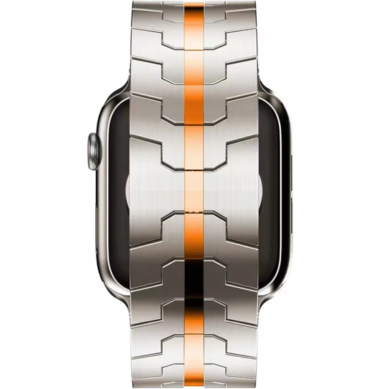 Браслет Stainless Segments до Apple Watch 7/6/5/4/SE/3/2/1 45/44/42mm, Silver