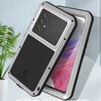 Чехол Love Mei до Samsung Galaxy A53 5G, armored with glass, серебряный