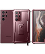 Бронированный чехол для Samsung Galaxy S22 Ultra, Dexnor Full Body, красный