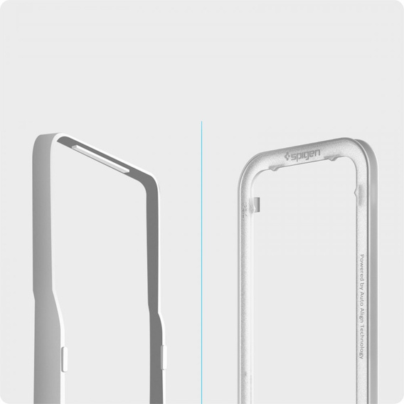 Загартоване скло з монтажною рамкою SPIGEN Alm Glass FC iPhone 13 / 13 Pro / 14, Black (2 шт.)