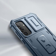 Бронированный чехол для Samsung Galaxy A55, Dexnor Full Body (Two Frames), темно-синий