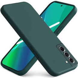 Чoхол до Samsung Galaxy S21 FE, Silicone Lite, темно-зелений