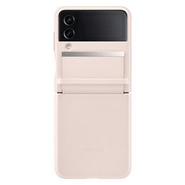 Оригінальний чохол Samsung для Galaxy Z Flip 4, Leather Flap Cover, помаранчевий