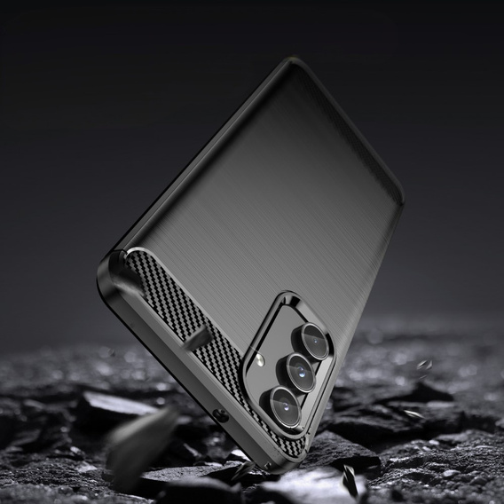 Чехол до Samsung Galaxy M55 5G, Carbon, чёрный