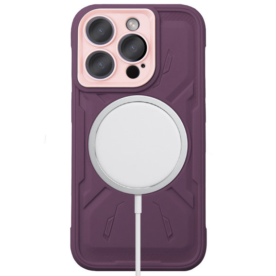 Чехол для iPhone 15 Pro Max, ERBORD Armor Mag, бордовый