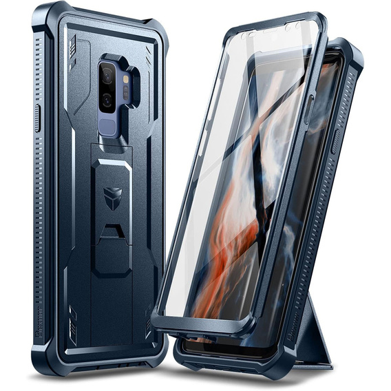 Броньований чохол для Samsung Galaxy S9 Plus, Dexnor Full Body, темно-синій