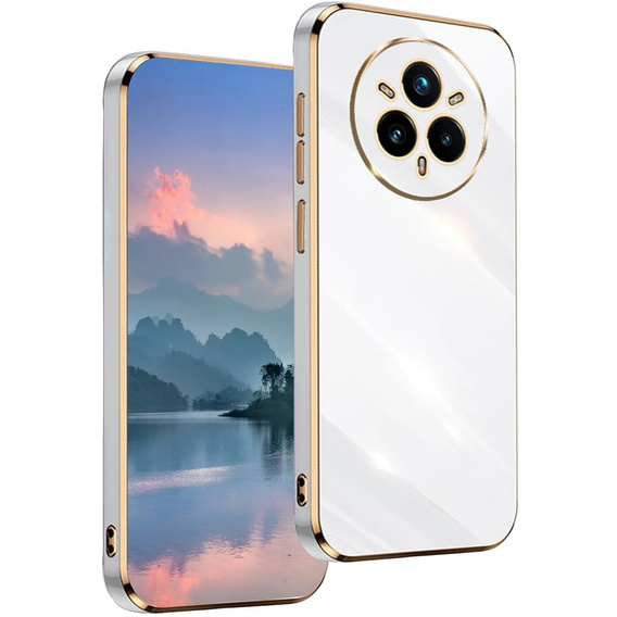 Чохол для Realme 14 Pro+ 5G, Glamour CamShield, білий