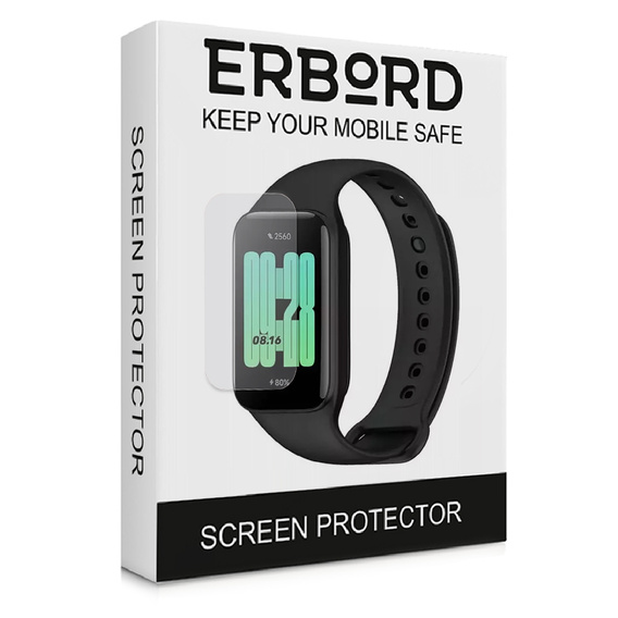 3x Гидрогелевая фольга ERBORD для Xiaomi Redmi Smart Band 2