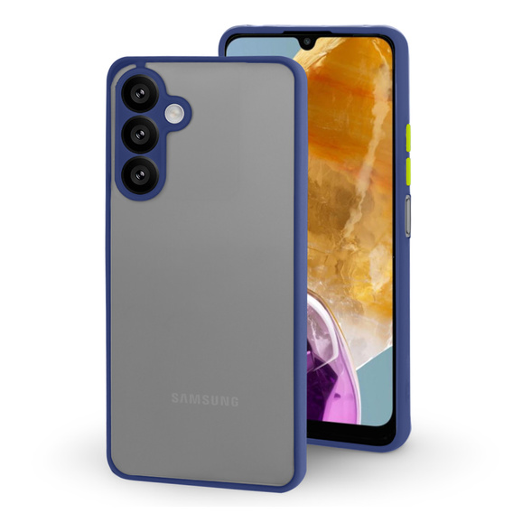 Тонкий корпус для Samsung Galaxy M15 5G, Slim, прозрачный / синий