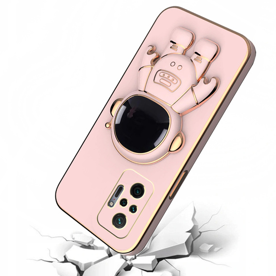 Чoхол до Xiaomi Redmi Note 10 Pro, Astronaut, рожевий rose gold
