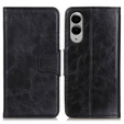 Футляр з клапаном для Samsung Galaxy S25 Edge, Crazy Horse Wallet, чорний