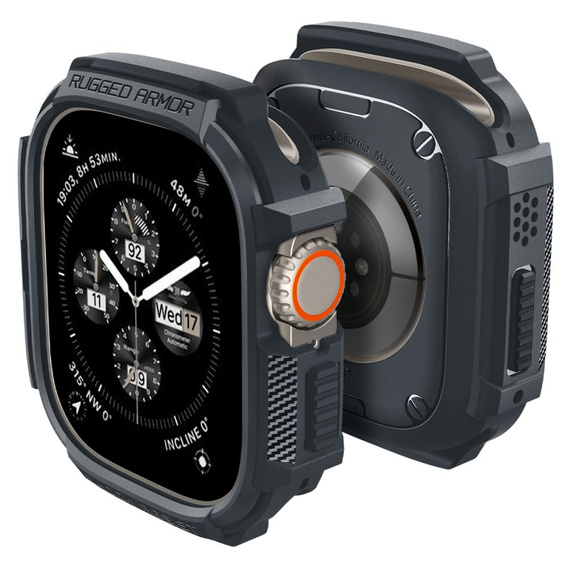 Чехол Spigen для Apple Watch Ultra/Ultra 2 49 мм, Rugged Armor, бежевый