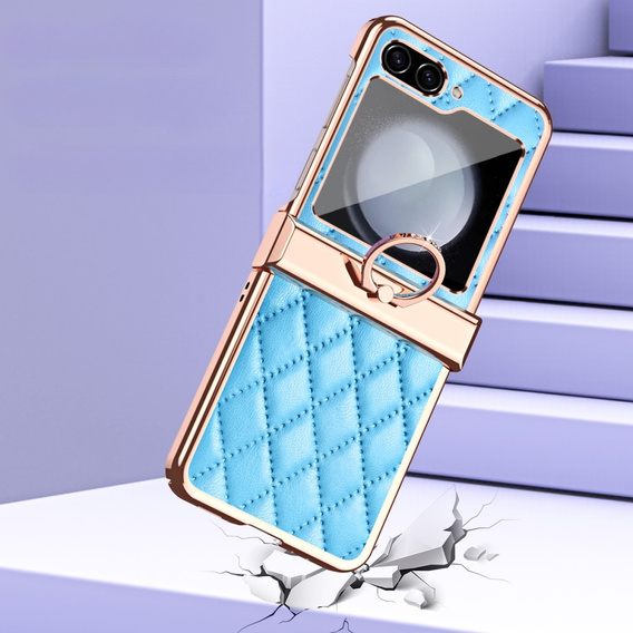 Чехол для Samsung Galaxy Z Flip5 5G, Electro Stitching , синий