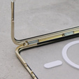 Магнітний чохол Dual Glass MagSafe для Samsung Galaxy S23, золотий