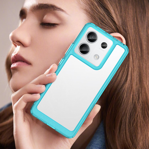 Чoхол до Xiaomi Redmi Note 13 Pro 5G, Fusion Hybrid, прозорий / синій