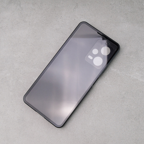 Чехол для Xiaomi Redmi Note 12 Pro 5G, ERBORD Glass Armor Leather, чёрный