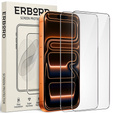 Захисне скло ERBORD 9H Hard Glass для iPhone 17 Pro / 17 / 16 Pro – набір 2 шт.