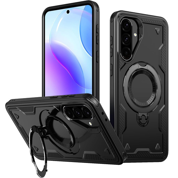 Чохол для Samsung Galaxy A56, Military MagSafe, чорний