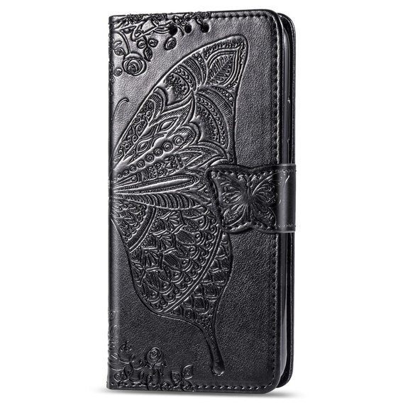 Чохол-книжка для Xiaomi Redmi 9, Butterfly, чорний