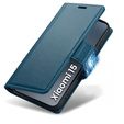 Чохол для Xiaomi 15, ERBORD Glossy Litchi, гаманець з клапаном, м'яти
