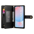 Откидной чехол для Samsung Galaxy S24 FE, Wallet Zipper Pocket, чёрный