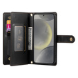 Чохол-книжка для Samsung Galaxy S25, Wallet Zipper Pocket, чорний