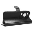 Откидной чехол для Huawei P60 / P60 Pro, Crazy Horse Wallet, чёрный