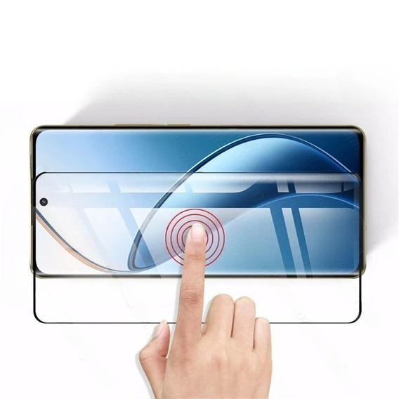 3D загартоване скло для Realme 12 Pro 5G / 12 Pro+ 5G, чорний