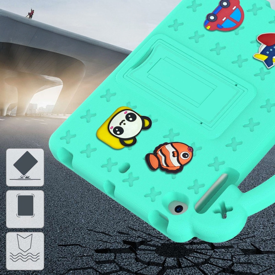 Дитячий чохол для планшета iPad mini 7.9" 2019/2015/2014/2013/2012 (5/4/3/2/1 gen.), Cute Patterns, з підставкою, зелений