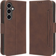 Футляр з клапаном для Samsung Galaxy S23 FE, Card Slot, коричневий
