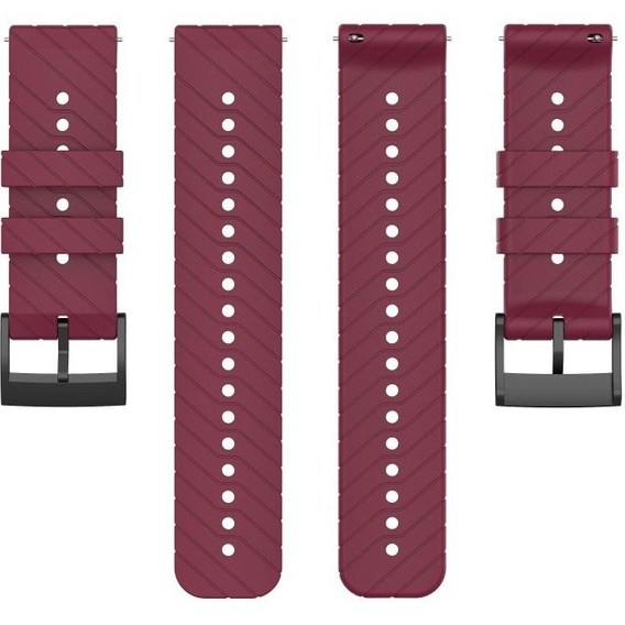 Силиконовый ремешок для Suunto 9 24 mm - Wine Red