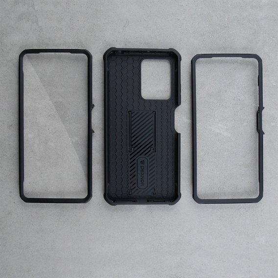 Бронированный чехол для Xiaomi Redmi Note 12 Pro 5G / POCO X5 Pro 5G, Dexnor Full Body (Two Frames), чёрный