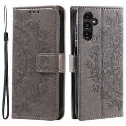Откидной чехол для Samsung Galaxy A55 5G, Mandala Flower, зелёный